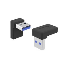 Right Angle USB A Male to USB C Female Adapter,90 Degree USB3.0 to Type C Cab...