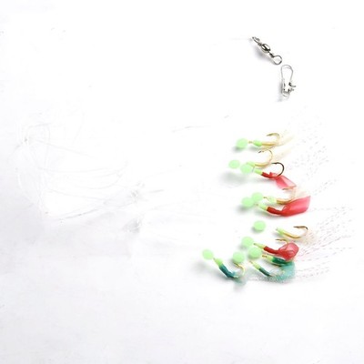 Catch More Baitfish mit Sabikis Rigs Köder 10 Haken Angeln Federköder