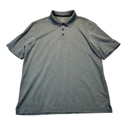 C9 by Champion Polo Shirt Mens Large Gray Duo Dry Golf Performance Athletic