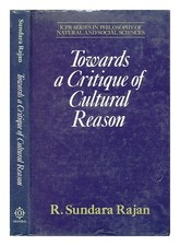 Sundara Rajan, R Zur Kritik Der Kulturellen Vernunft / R. Sundara Rajan 1987 F