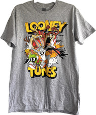 Looney Tunes Bugs Bunny Daffy Duck Wile E Coyote Taz Characters T Shirt Size M