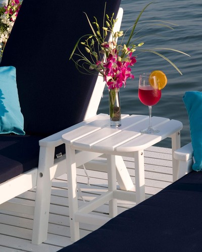 tSBT18MA South Beach 18" Outdoor Beistelltisch, Mahagoni Neu Kostenloser Versand - Bild 3 von 9