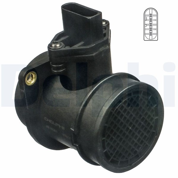 1X Delphi AF10261-12B1 Luftmassenmesser FüR VW Audi Skoda Seat-image