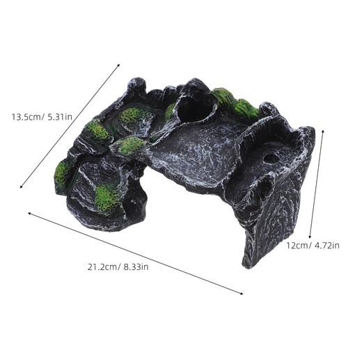  Reptile Simulation Rock Cave Hideout - Terrarium Habitat Decor Bearded Dragon - Bild 12 von 12