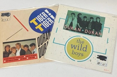 Rare! Duran Duran Tiger Tiger! Disco Mixes/The Wild Boys LP Japan Promos! VG+