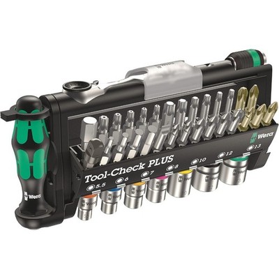 Metric Tool-Check Plus Bit Ratchet Set with Sockets