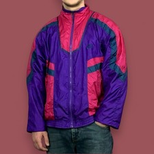 90s Nike Vintage Men's Colorblock Windbreaker M Purple Pink Retro Track Jacket