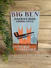 Big Ben Pipe Tobacco Steel Sign  12 x 8 inches