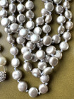 Nice 12 Pc Lot Vintage - Now Necklaces Lia Sophia Lampwork Beaded Shell Crystal — photo 9