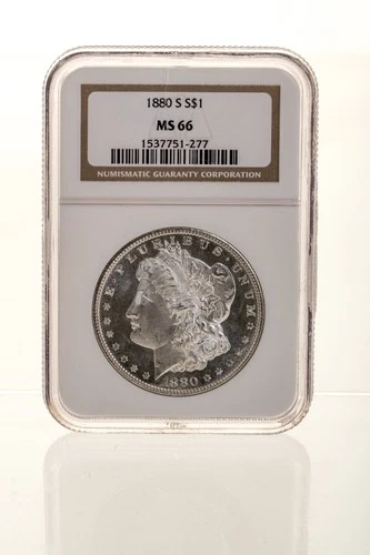 1880-S MORGAN SILVER DOLLAR ✪ NGC MS-66 ✪ $1 UNCIRCULATED COIN UNC