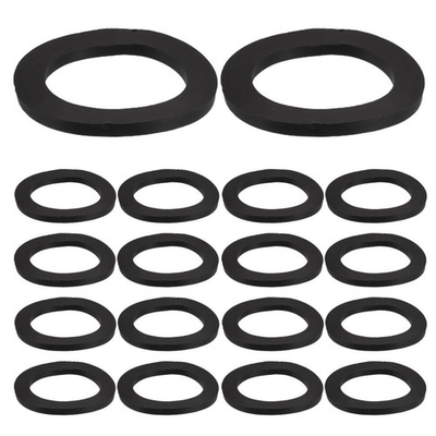 #ad 100 Pcs Fastening Rubber Ring Barbell Washer Rings Anti slip Washers $19.02