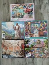 Verschiedene Puzzle Paket 5 X 1000 Teile Konvolut. Wie NEU