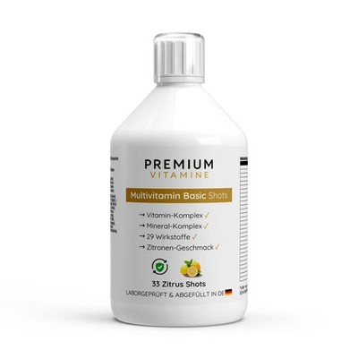 Multivitamin Basic Shots Plus+ essenzielle Mikronährstoffe - 500ml