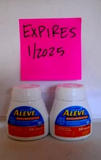Aleve Back & Muscle Pain Reliever/Fever Reducer 220mg (2 Pack) - 50 Tablets Each
