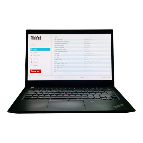 Lenovo ThinkPad T490s i5-8265U 16GB RAM Onboard OHNE NETZTEIL Lichtflecken #S22