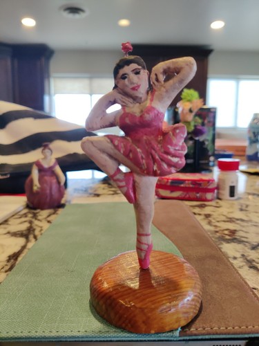 vintage wooden ballerina - Picture 1 of 5