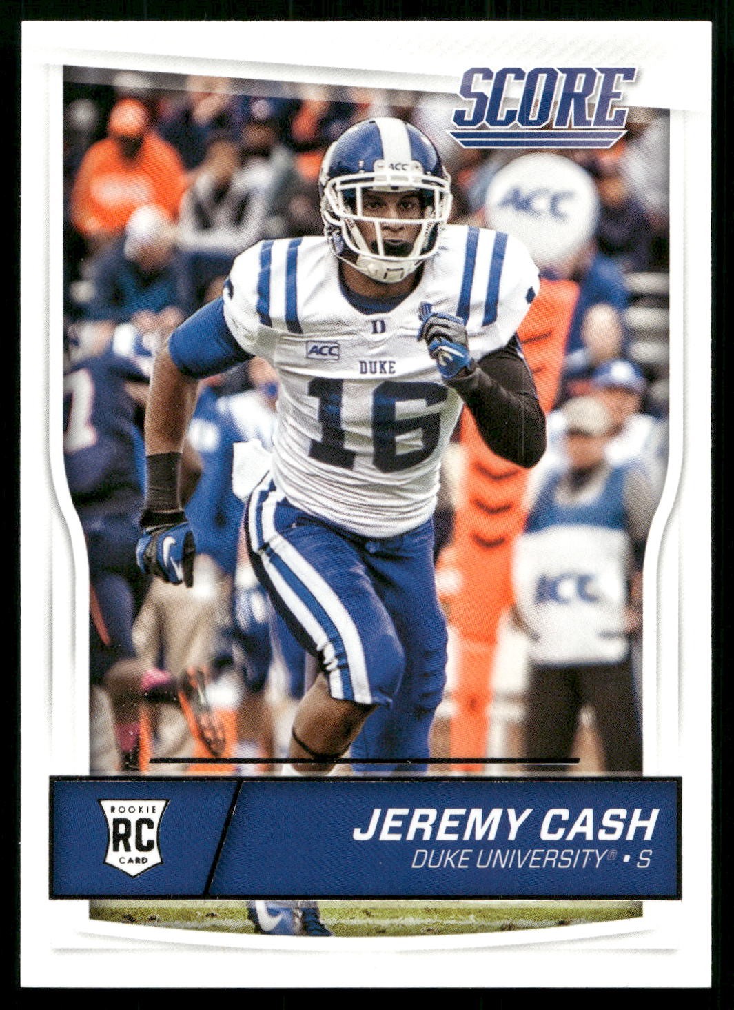 2016 Score Jeremy Cash RC #421 Duke Blue Devils