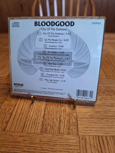 Bloodgood Out Of The Darkness CD RARE Christian Heavy Metal '89 Intense Records - Imagen 2 de 4