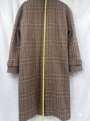 M&S Per Una Wool Coat Long Retro Sherlock Trench Checked Tweed Tartan Dr Who - 8 - Picture 13 of 19