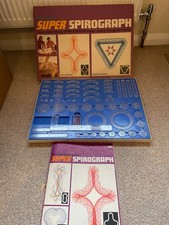 Retro Denys Fisher  s super Spirograph. Few pieces missing and broken.