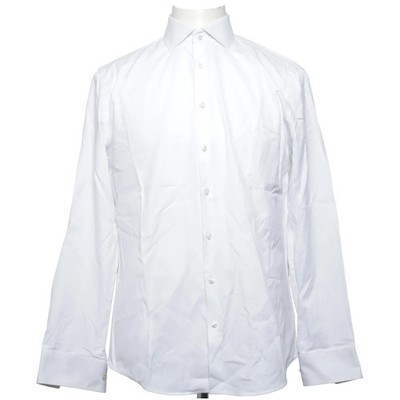 Jake*s Collection, Hemd, Größe: 39/40, Weiß, Baumwolle, Einfarbig, Herren #xME