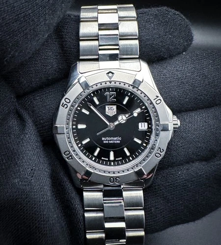 Tag Heuer 2000 "Classic" WK2118-0 Black Dial 37mm Steel Automatic Date