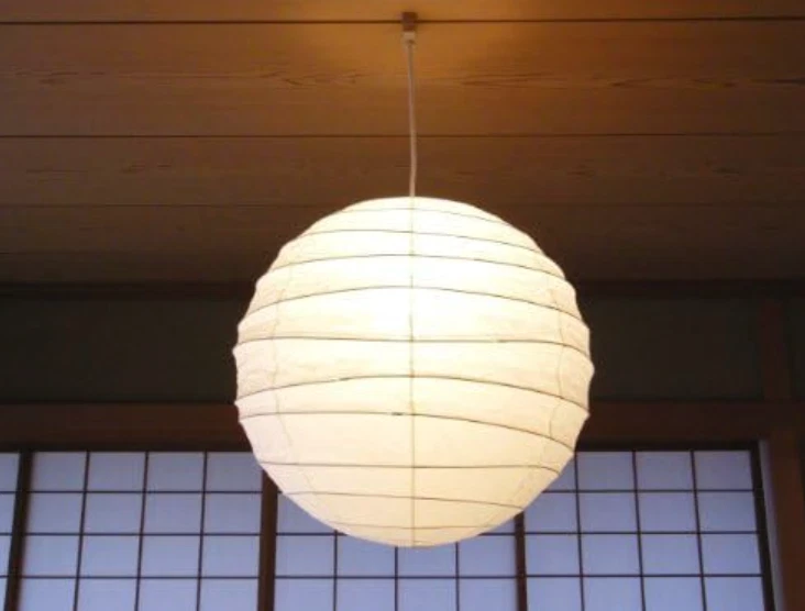 Isamu Noguchi AKARI 55D Lámpara Colgante Washiese Solo Luz Pantalla W 55cm H 53cm NUEVO Foto 3 de 4