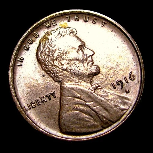 1916-S Lincoln Cent Wheat Penny ---- Gem BU Details Coin  ----  #PP075