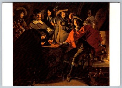 AK Paris - Musee du Louvre, Le Freres Le Nain, Le corps de garde 