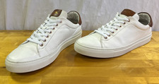Good Man Brand Legend London Men's Size 12 White Brown Leather Sneakers Italy GC
