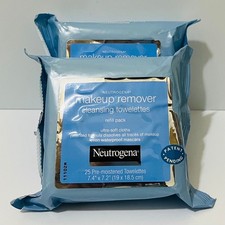 Neutrogena 6805105 Makeup Remover Wipes for Makeup Cleasing Towelett- Pack of 2