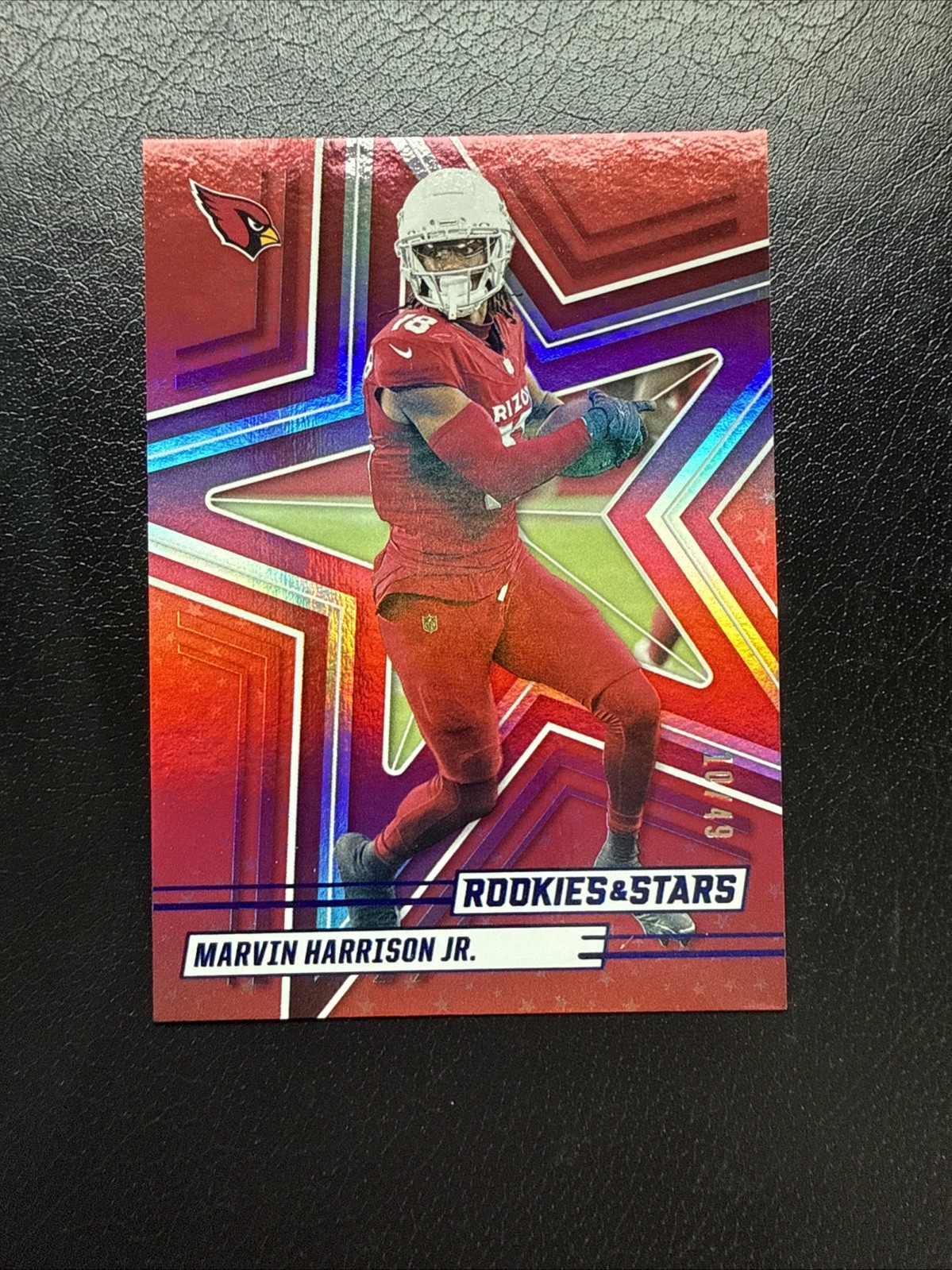 2025 Panini Rookies and Stars Base Red and Blue Marvin Harrison Jr. #10/49