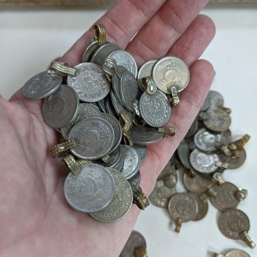 Vintage Kuchi XS Tribal Coins with Loops Original Condition .68" Assortment