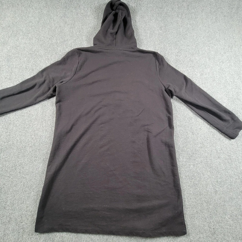 Tommy Hilfiger Hoodie Dress Womens XL Black Flag Pullover Long Tunic Extra Large - Image 2 of 4