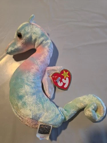 Neon the Rainbow Seahorse Ty Beanie Baby - New With Tags Vintage 1999