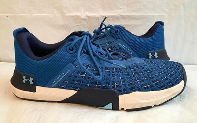 Under Armour TriBase Reign 5 Men's Size 12 Blue Training Sneakers Shoes