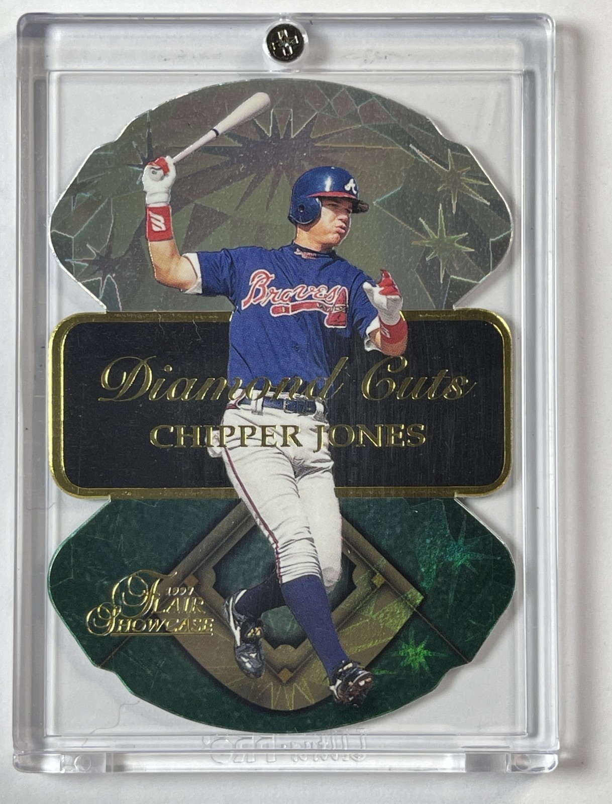 CHIPPER JONES 1997 FLAIR SHOWCASE #9 DIAMOND CUTS BRAVES
