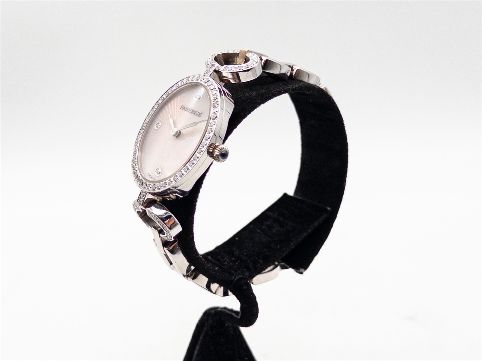 $65,000 FABERGE ANASTASIA 2ct VS F Diamond 18k White Gold Ladies Watch 77.7g image 2