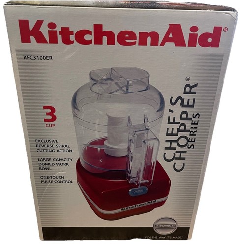 Kitchen Aid Chef’s Chopper KFC3100 ER 3 Cups Food Processor Red New in Box