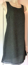Ann Taylor Loft Dress Size 6 Lined Sleeveless Semi Sheer Side Zipper