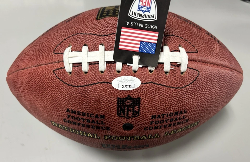 Philadelphia Eagles Sonny Jurgensen assinado oficial The Duke Football HOF 83 JSA - Imagem 2 de 2