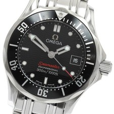 OMEGA SEAMASTER 300 212.30.28.61.01.001 28mm SS Black Dial Quartz Date #C1686 6