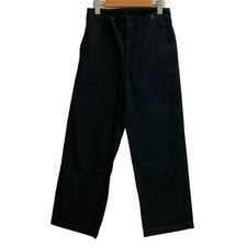 MHL MARGARET HOWELL Wide-leg Chinos with Buttons 1 Black, 595-8140500 Women USED