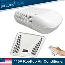 110V AC Unit RV Air Conditioner Rooftop Trailer Motorhome Bus Cool&Heat 15000BTU