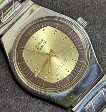 Vintage HMT Sarathi 17 Jewels With Gold Dial Men's Wristwatch