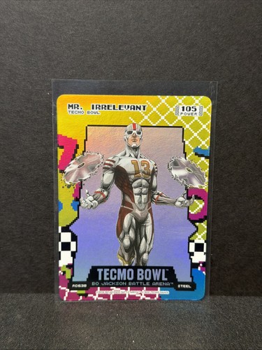 BO JACKSON BATTLE ARENA TECMO BOWL 80\'S RAD STEEL MR IRRELEVANT