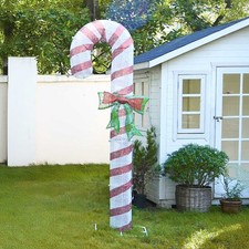 Yescom 8FT Pre-Lit 660LED Christmas Candy Cane Lighted Outdoor Yard Decorations