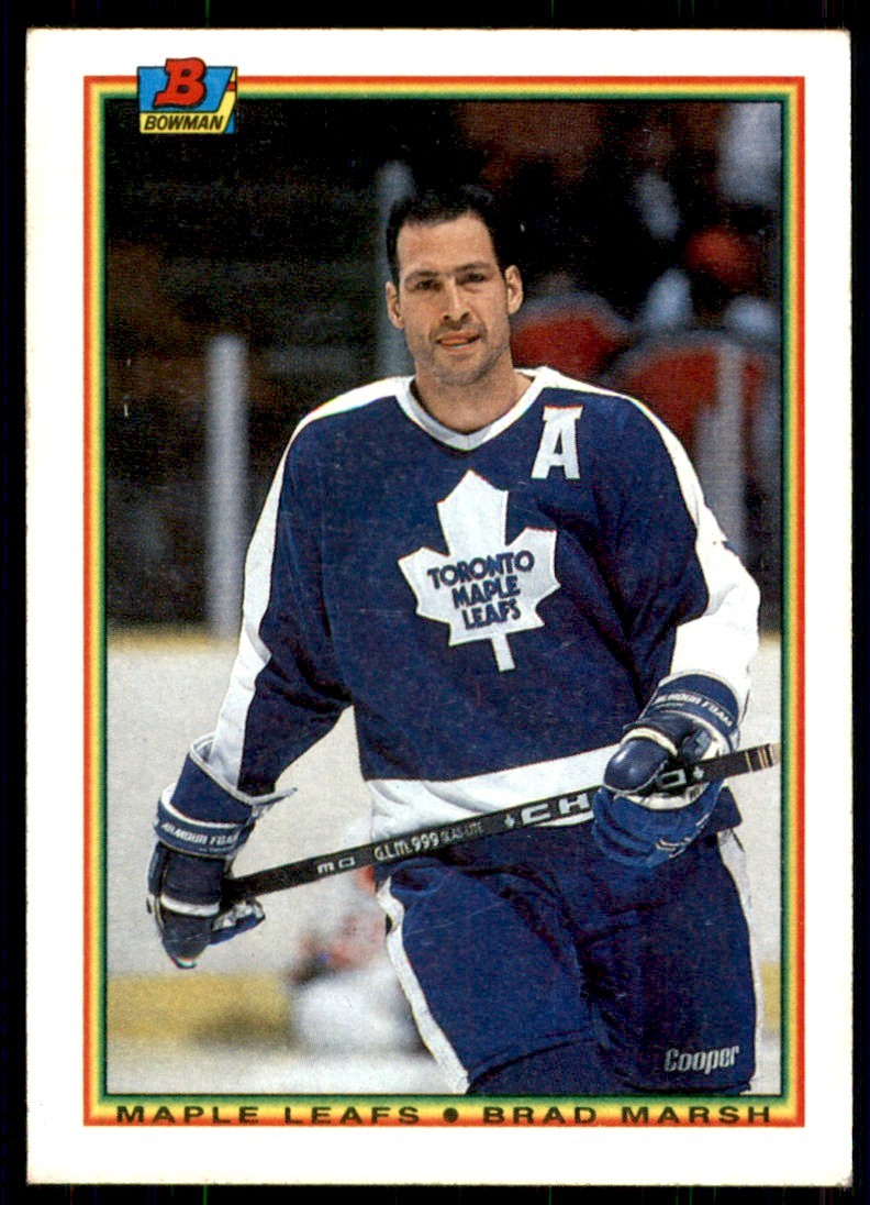 1990-91 Bowman Brad Marsh Toronto Maple Leafs #158