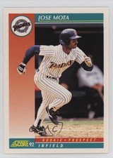 1992 Score Jose Mota (Rookie Prospect on Front) #742 1a7x