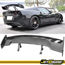Universal 57 inch Adjustable JDM GT Style Gloss Black Trunk Spoiler Wing ABS